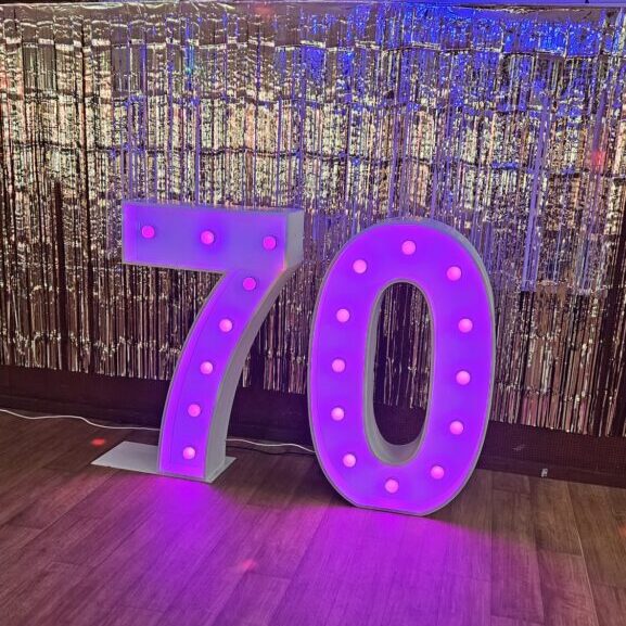 Birthday Party Light Up Numbers