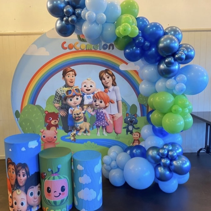 Cocomelon Theme Backdrop